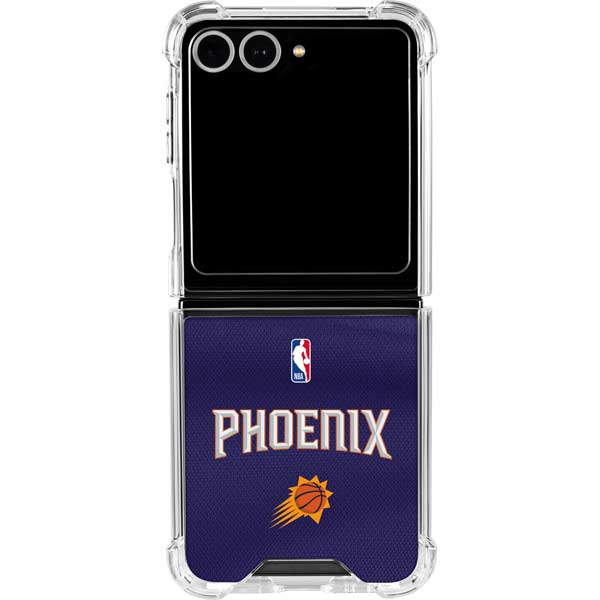 NBA Phoenix Suns Jersey Galaxy Z Flip7 Clear Case