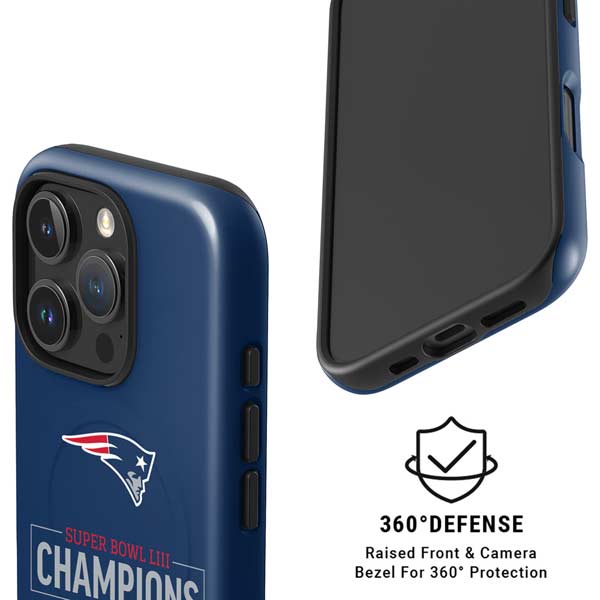 NFL Super Bowl LIII Champions Go Pats iPhone 16 Pro Max Magsafe Impact Case