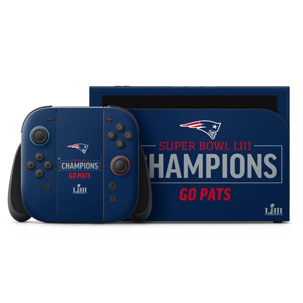 NFL Super Bowl LIII Champions Go Pats Nintendo Skins