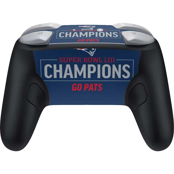 NFL Super Bowl LIII Champions Go Pats Nintendo Switch 2 (2025) Pro Controller Skin