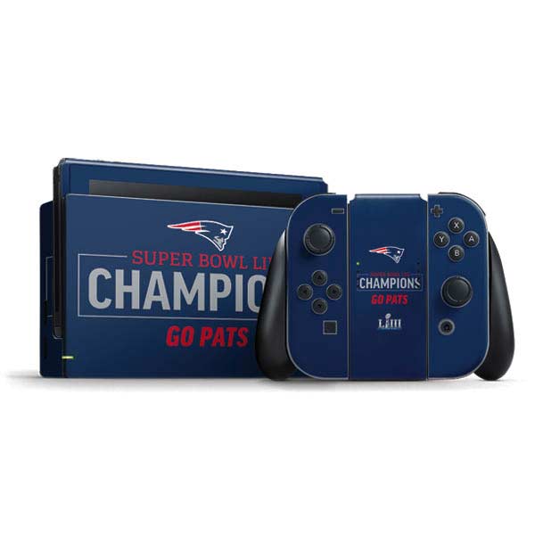 NFL Super Bowl LIII Champions Go Pats Nintendo Skins