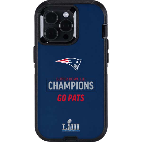 NFL Super Bowl LIII Champions Go Pats Otterbox Defender iPhone Skin