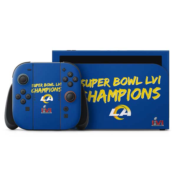 NFL Super Bowl LVI Champions Rams Nintendo Skins
