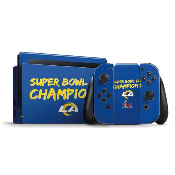 NFL Super Bowl LVI Champions Rams Nintendo Skins