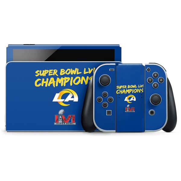 NFL Super Bowl LVI Champions Rams Nintendo Skins