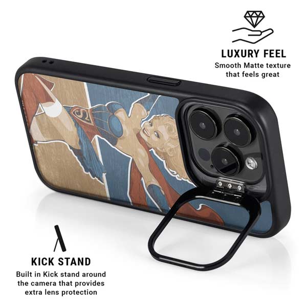 DC Comics Bombshells Supergirl iPhone 14 Pro Max Kickstand Case
