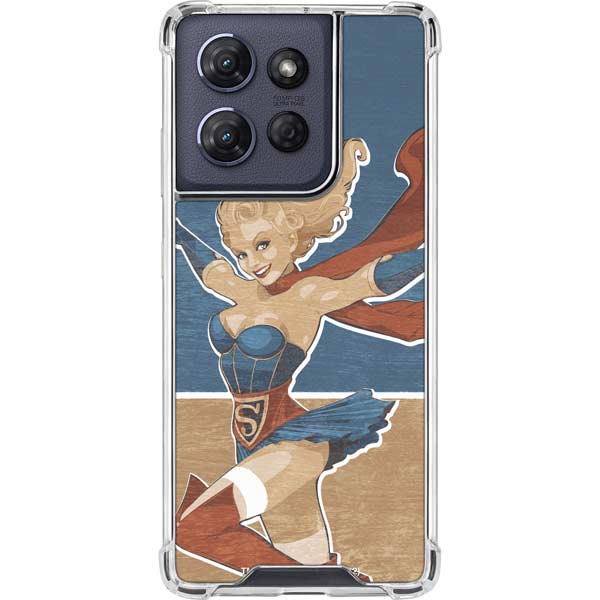DC Comics Bombshells Supergirl Moto G Stylus 5G (2025) Clear Case