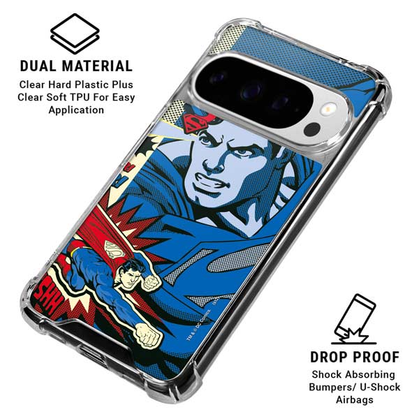 DC Comics Superman America's Hero Google Pixel 10 Pro XL Clear Case