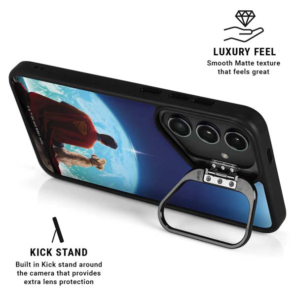 Superman 2025 Superman & Krypto watch the Earth Galaxy S26 Kickstand Case