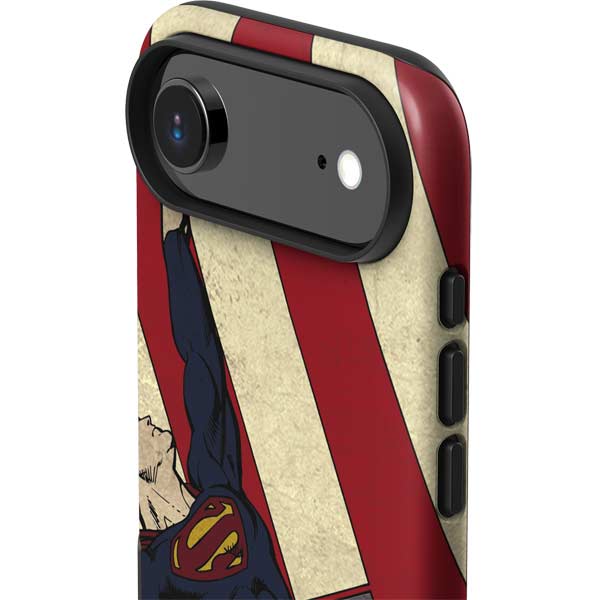 DC Comics Superman Vintage Pose American Flag iPhone 17 Air Impact Case