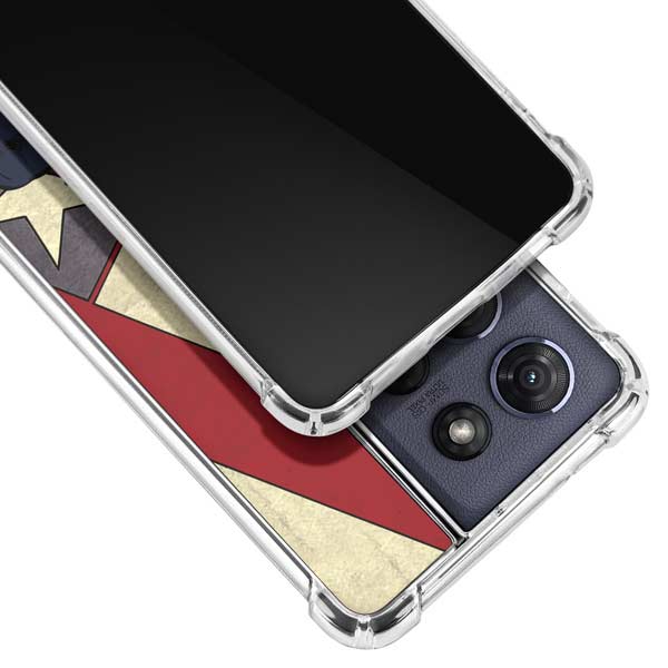 DC Comics Superman Vintage Pose American Flag Moto G Power 5G (2025) Clear Case