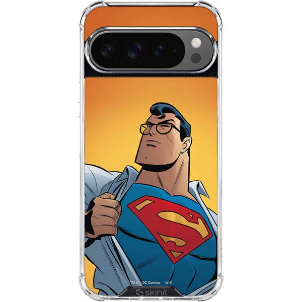 DC Comics Superman 90's Animated Series Google Pixel 10 Pro XL Clear Case