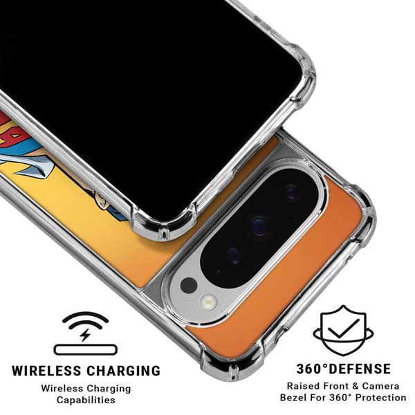 DC Comics Superman 90's Animated Series Google Pixel 10 Pro XL Clear Case