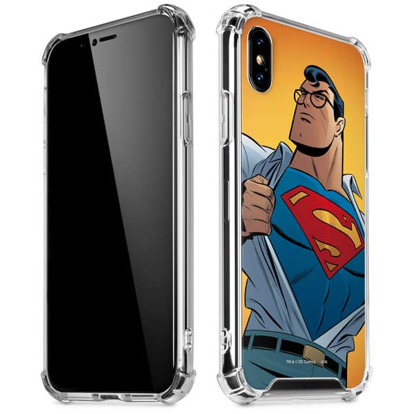 DC Comics Superman 90's Animated Series iPhone X/XS Clear Case