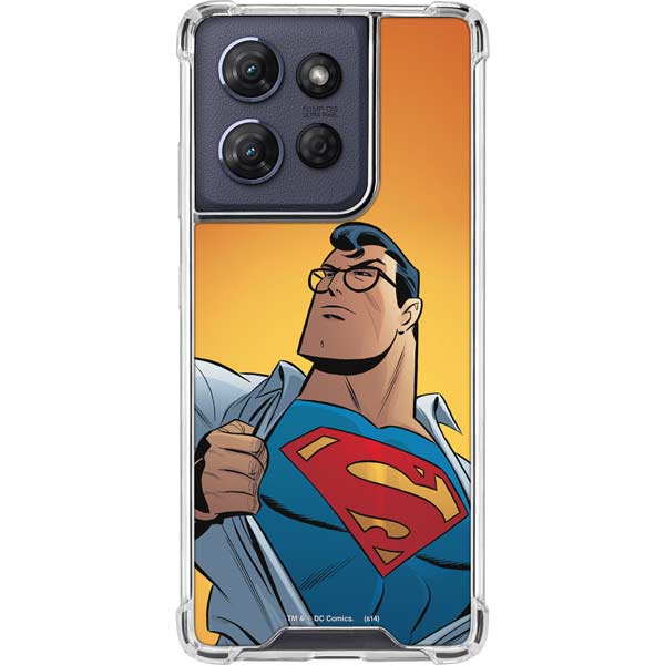 DC Comics Superman 90's Animated Series Moto G Play 5G (2025) Clear Case