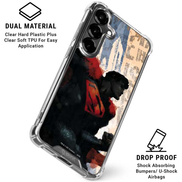 DC Comics Superman Color Sketch Galaxy S26 Plus Clear Case