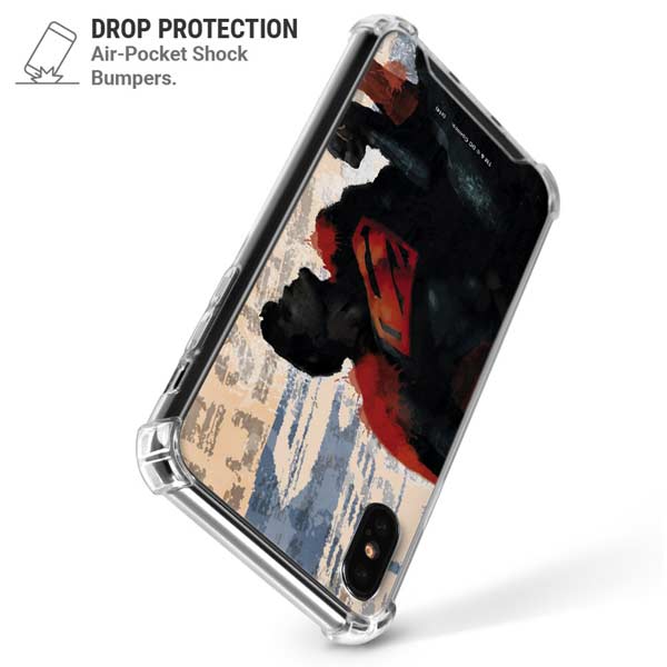 DC Comics Superman Color Sketch iPhone X/XS Clear Case