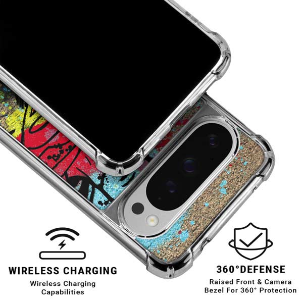 DC Comics Superman Color Splatter Google Pixel 10 Pro XL Clear Case