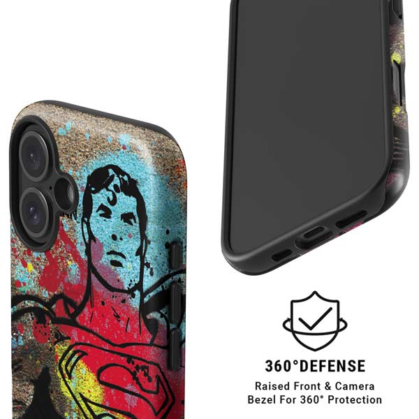 DC Comics Superman Color Splatter iPhone 16 Plus Magsafe Impact Case