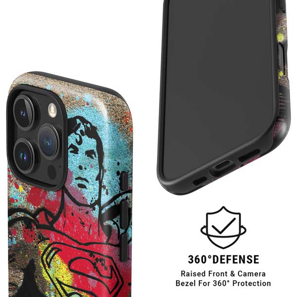 DC Comics Superman Color Splatter iPhone 16 Pro Magsafe Impact Case