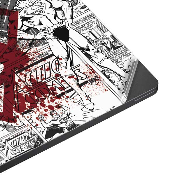 DC Comics Superman Comic Pattern Logo in Red Surface Laptop 7 13.8in Skin