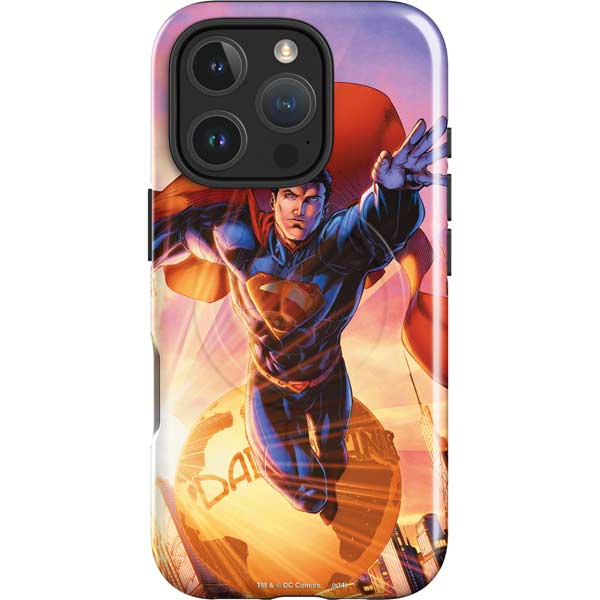 DC Comics Superman Unchained #1 75th Anniversary Cover Art by Jim Lee iPhone 16 Pro Max Magsafe Impact Case