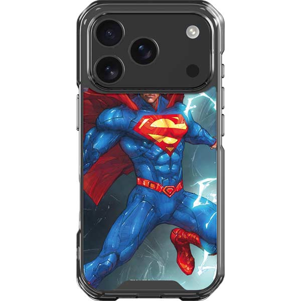 DC Comics Superman Elements iPhone 17 Pro Clear Case