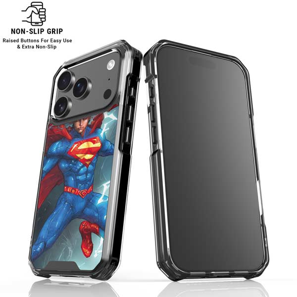 DC Comics Superman Elements iPhone 17 Pro Clear Case