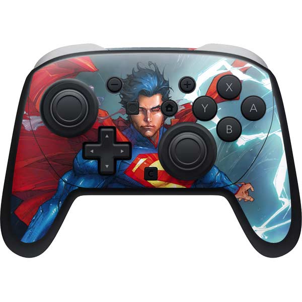 DC Comics Superman Elements Nintendo Switch 2 (2025) Pro Controller Skin
