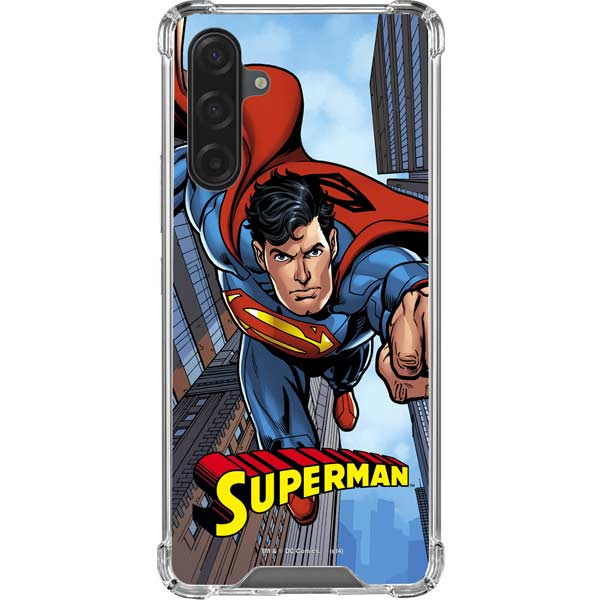 DC Comics Superman Flying Pose Galaxy Cases