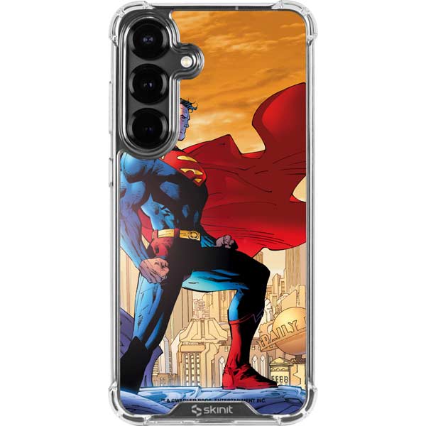 DC Comics Superman For Tomorrow Cover Art by Jim Lee Galaxy S26 Clear Case