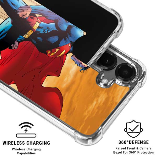 DC Comics Superman For Tomorrow Cover Art by Jim Lee Galaxy S26 Clear Case