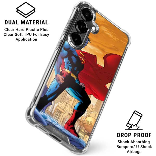 DC Comics Superman For Tomorrow Cover Art by Jim Lee Galaxy S26 Clear Case