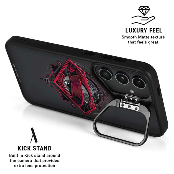 DC Comics Superman Grey Eye Collage Galaxy S26 Ultra Kickstand Case