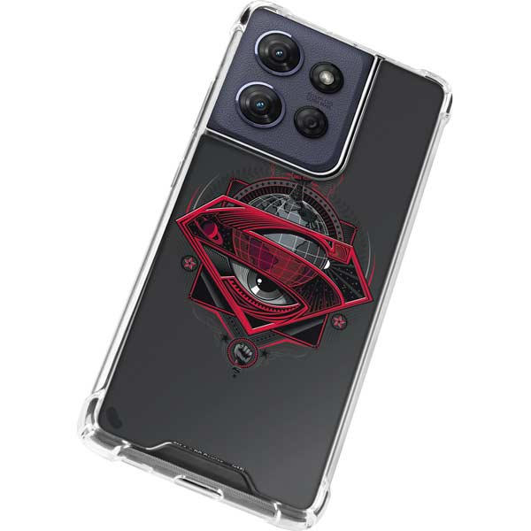 DC Comics Superman Grey Eye Collage Moto G 5G (2025) Clear Case