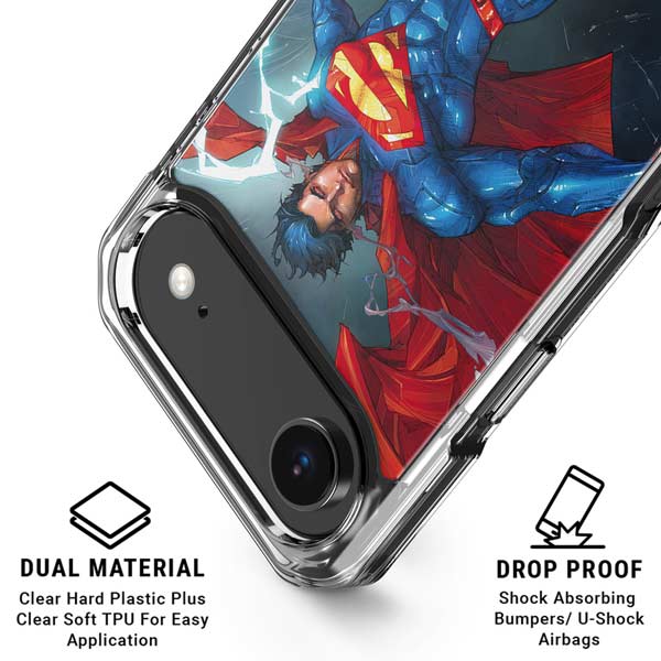 DC Comics Superman Heat Vision iPhone 17 Air Clear Case