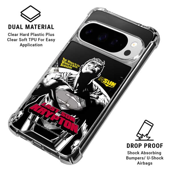 DC Comics Superman Last Son of Krypton Google Pixel 10 Pro Clear Case