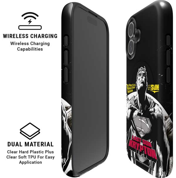 DC Comics Superman Last Son of Krypton iPhone 16 Plus Magsafe Impact Case