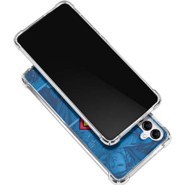 DC Comics Superman Logo Background Pattern Galaxy A16 5G Clear Case