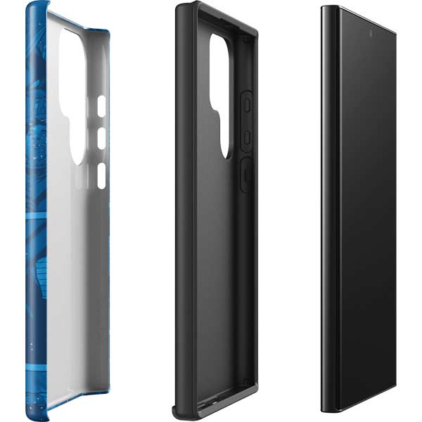 DC Comics Superman Logo Background Pattern Galaxy S25 Ultra Impact Case