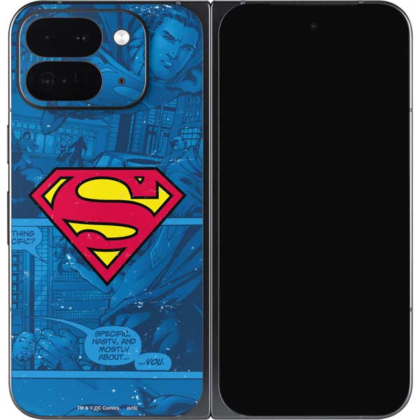 DC Comics Superman Logo Background Pattern Skin for Google Pixel 9