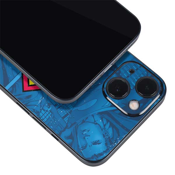 DC Comics Superman Logo Background Pattern iPhone 15 Skin