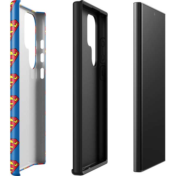 DC Comics Superman Logo Pattern Galaxy S23 Ultra Pro Case