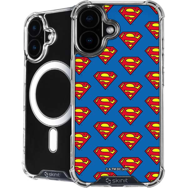 DC Comics Superman Logo Pattern iPhone 17 MagSafe Case