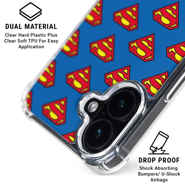 DC Comics Superman Logo Pattern iPhone 17 MagSafe Case