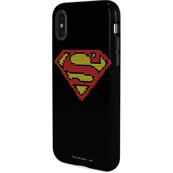 DC Comics Superman Logo Pixels iPhone XS Pro Case