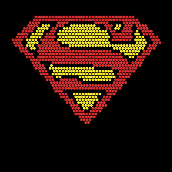 DC Comics Superman Logo Pixels iPhone XS Pro Case
