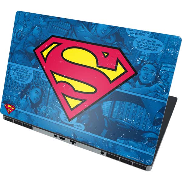 DC Comics Superman Logo Background Pattern Dell Precision Skin| Skinit