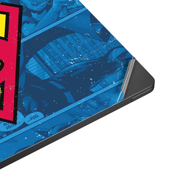 DC Comics Superman Logo Background Pattern Surface Laptop 7 15in Skin