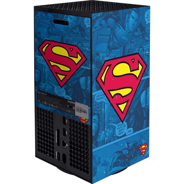 DC Comics Superman Logo Background Pattern Xbox Series X Bundle Skin